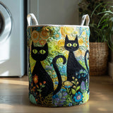 סל כביסה מרופד - פיאסטה חתולית