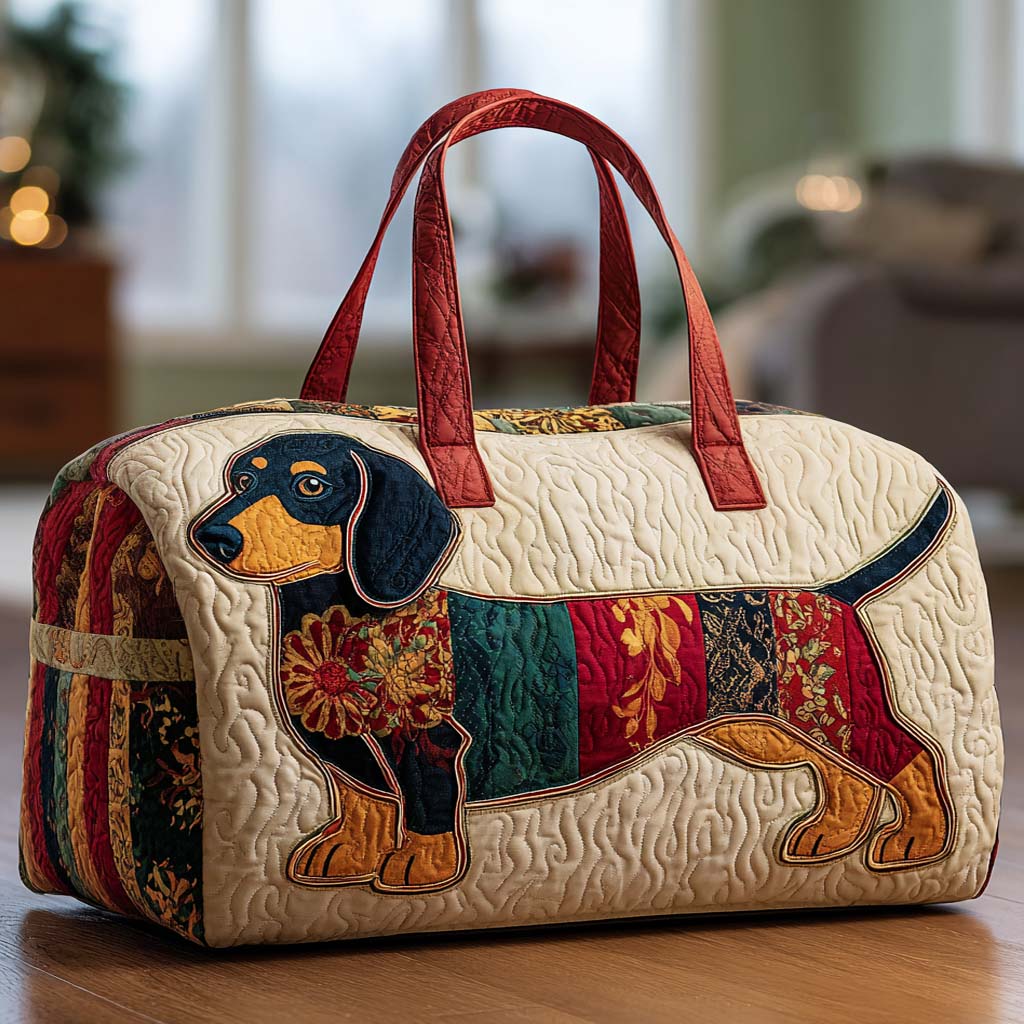 תיק דאפל מרופד - תחש על טלאים