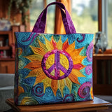 תיק טוט מרופד - חמניית אור הנשמה